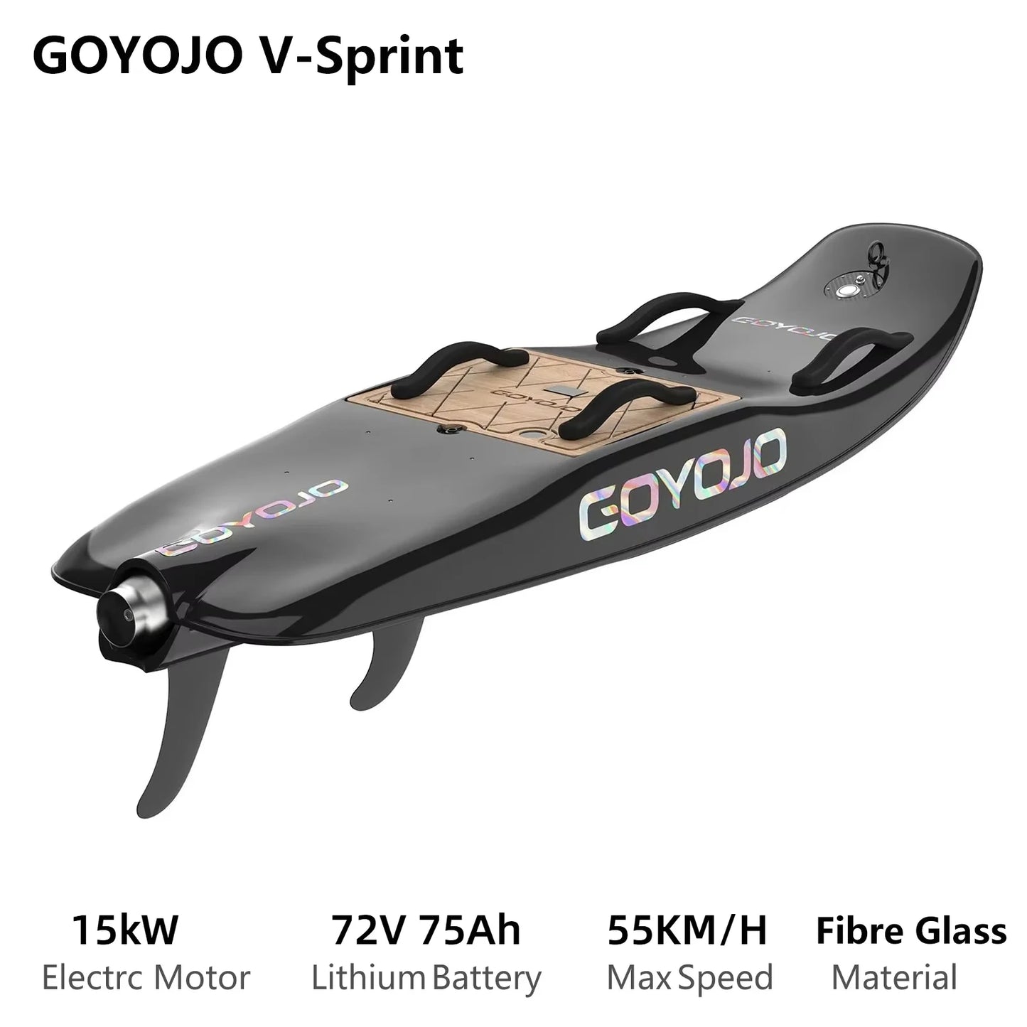 Carbon Fiber Water Electric Jet Surfboard For Adult, 15kw High Speed Surfing Electric Jetboards, With 3 Tail Smart Water Scoote