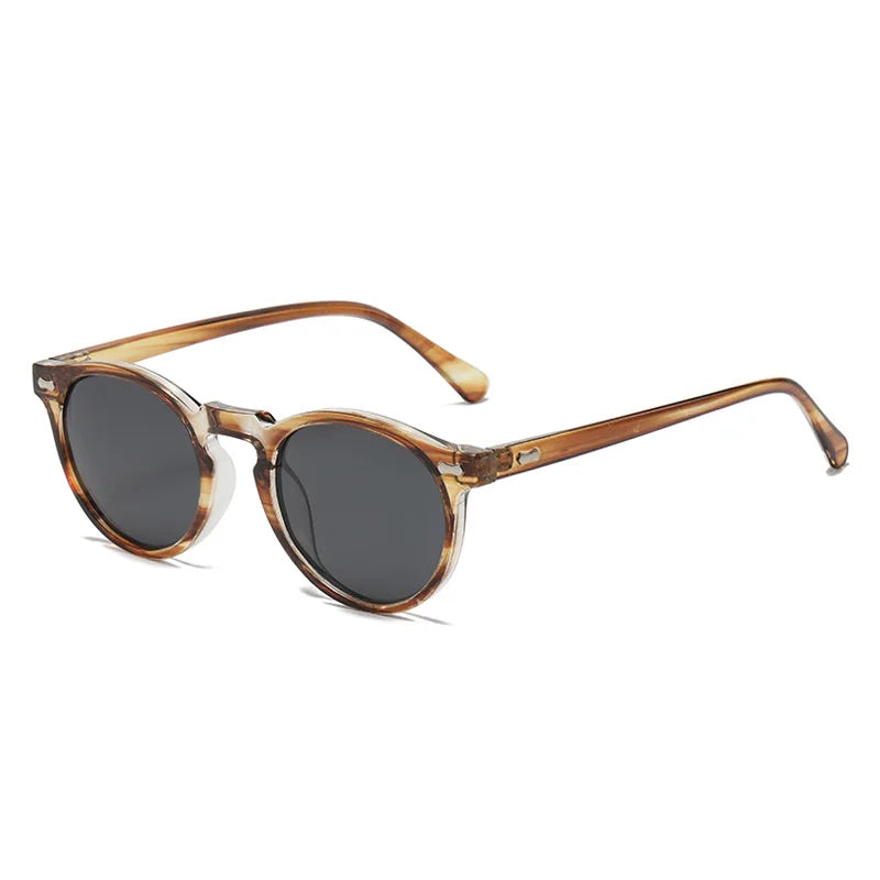 Designer Circular Reading Sunglasses Men Women Vintage Tinted Finished Prescription Glasses Positive Diopter Outdoor Sunshade