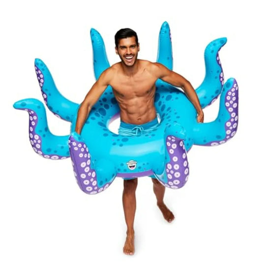 Giant Octopus Tentacles Pool Float 5 Feet Wide Inflatable Floatie Tube Blow-up Swim Ring Outdoor Summer Pool Party Water Toy