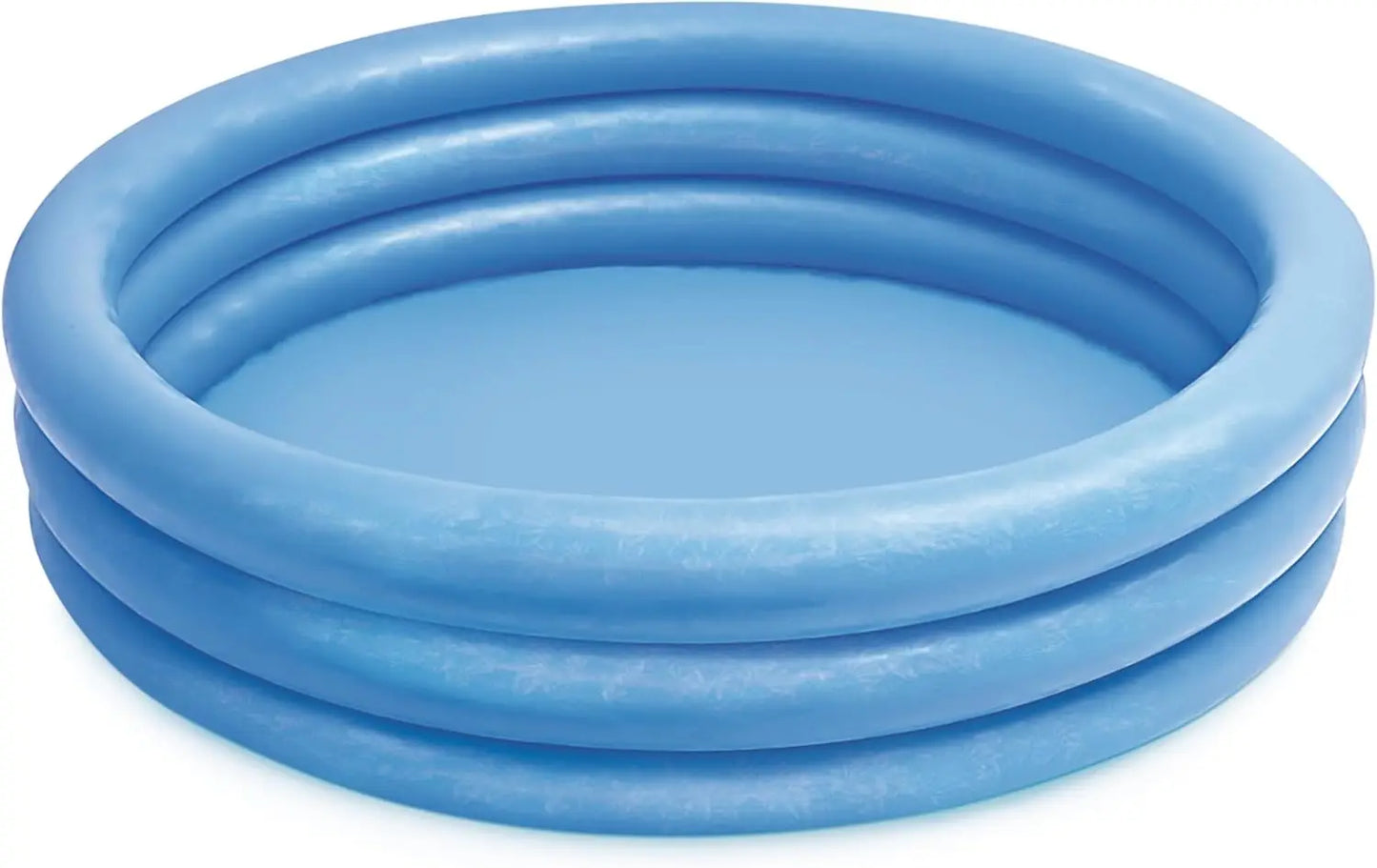 Crystal Blue Inflatable Kiddie Pool, 45in x 10in, Includes Repair Patch for Summer Fun