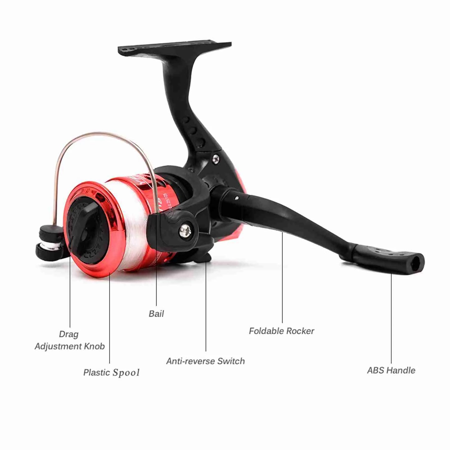 Fishing Pole Combo Set 2.1m Portable Telescopic Fishing Rod and Reel Complete Kit fishing Accessories Fishing Rod and Reel Set