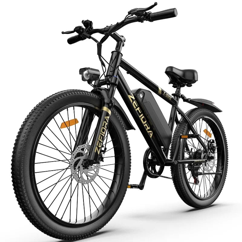 Zefiora M10 Mountain Bikes Free Delivery,25mph 30 Miles,electric Bicycle 48v 10a 15a 17.5a Battery,26" Electric Bike For Adults