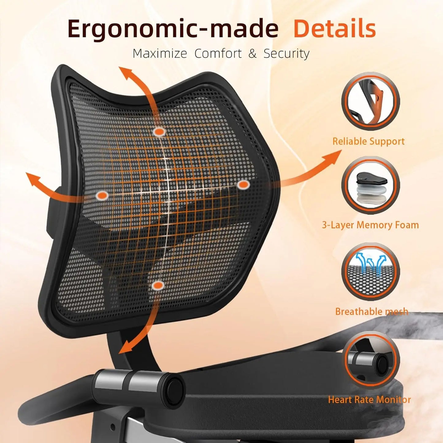 Recumbent Exercise Bike, Recumbent Stationary Bike for Home, Recumbent Bike 350LBS Weight Capacity, Magnetic, Customized