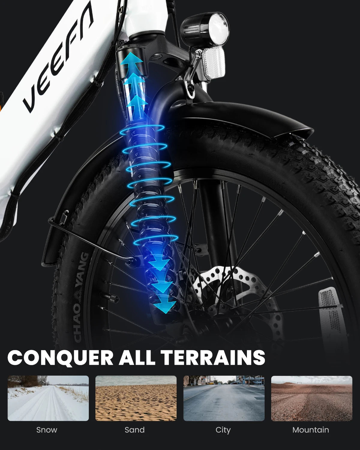 VEEFA F1 Electric Bike for Adults Peak 750W Motor E Bike 48V Removable Battery, Folding Ebike 20MPH 60+ Miles Range E-bike