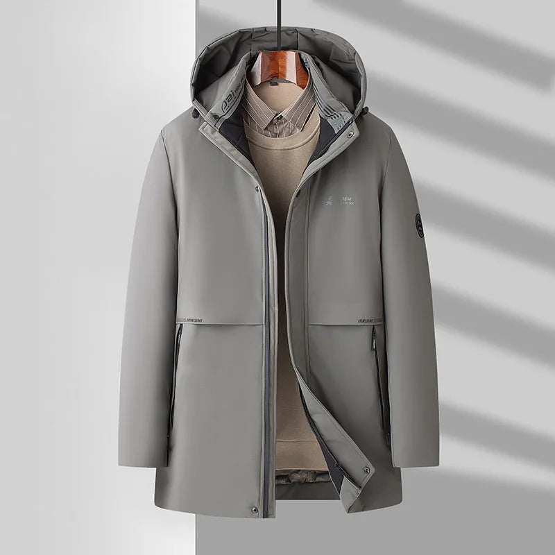 Top Grade Thick Fashion Casual Designer Outerwear Hooded Winter Warm Parka Coat Mens Newest Jacket Windbreaker Mens Clothes
