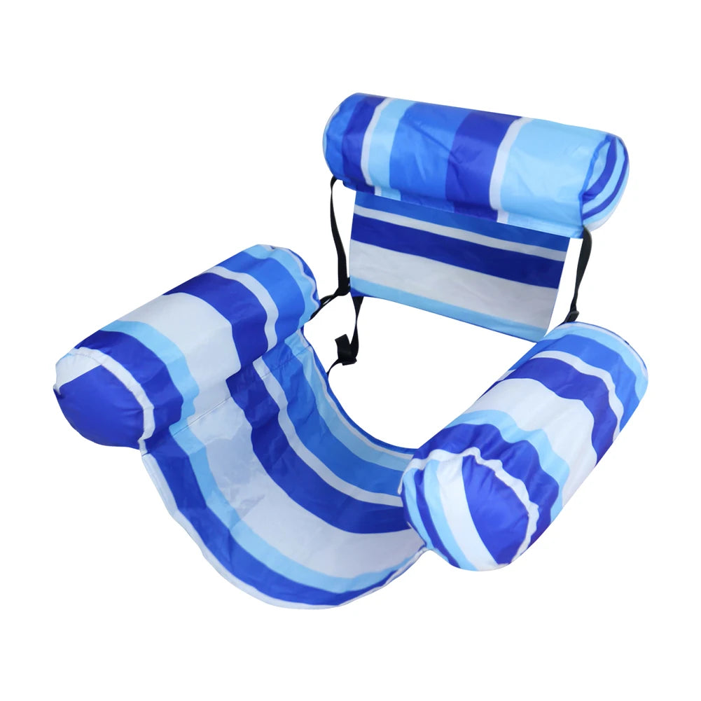 Inflatable Pool Float Pool Lounge Float with Arm & Backrest Water Floating Recliner Water Hammock for Pool Lake Beach
