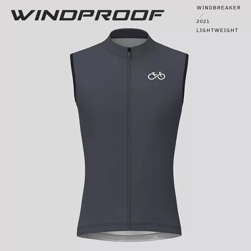 Bike Team Summer Cycling Vest Sleeveless Windproof Bicycle Vest MTB Bike Tops Racing Gilet Ropa Ciclismo Lightweight Bike Jacket