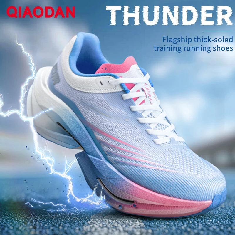 QIAODAN TG PLAID Running Shoes 2026 For Man Trainers Cushioning Carbon Board Sport Shoes Rebound Training Sneakers QDB023253295