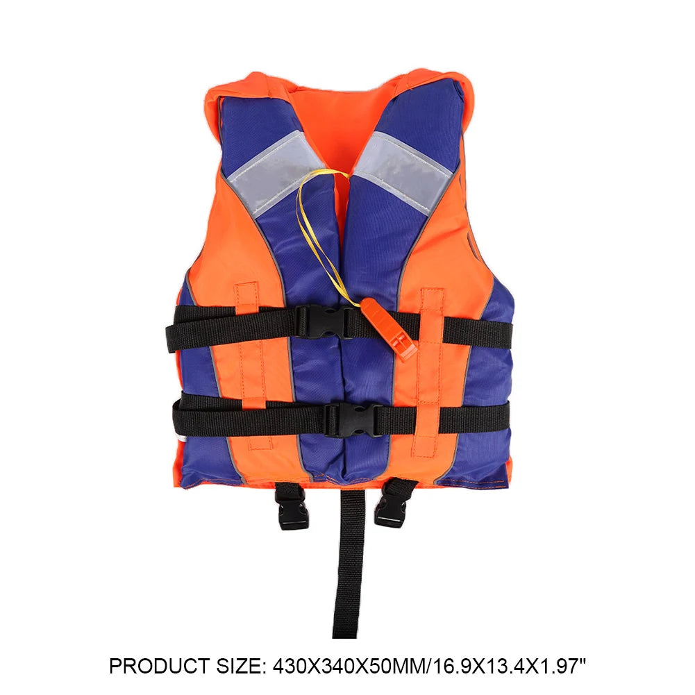 1/2PCS Children Life Jacket With Whistle Adjustable Size Swimming Float Vest Fishing Drifting Swimming Life Vest For Water Sport