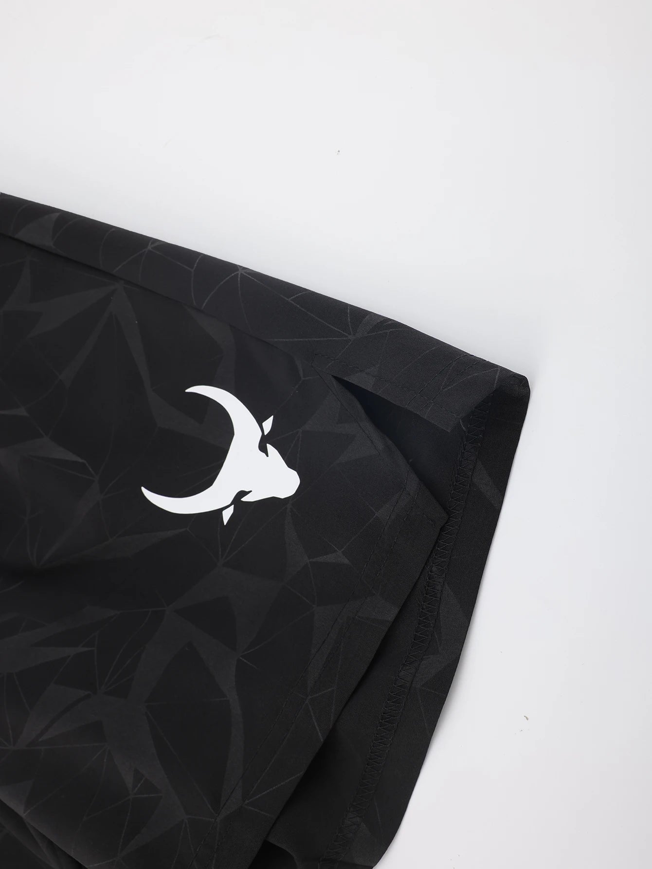 Men'S Athletic Quick-Dry Casual Elastic Waistband Shorts Set with Geometric Print Summer Sports Wear