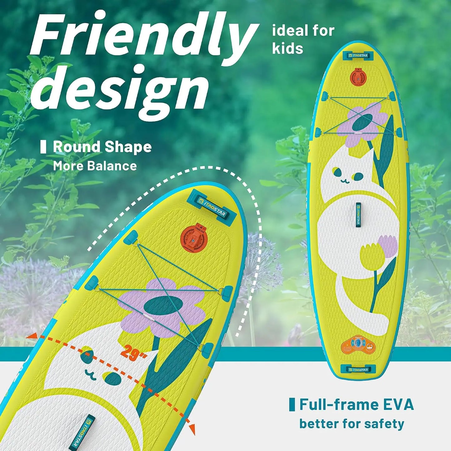 8'x29" / 11'x35" / 11'6"x34" / 11'x34" Inflatable Paddle Board, Premium SUP Accessories, Extra Wide for Balance, Tailored Fins