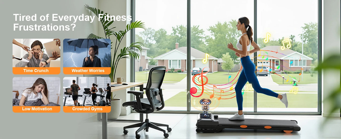 3.5HP Walking Pad Treadmill with 17% Auto Incline 12-Level,450 lbs RGB UI Screen,3 in 1 Under Desk Treadmill with Auto Incline