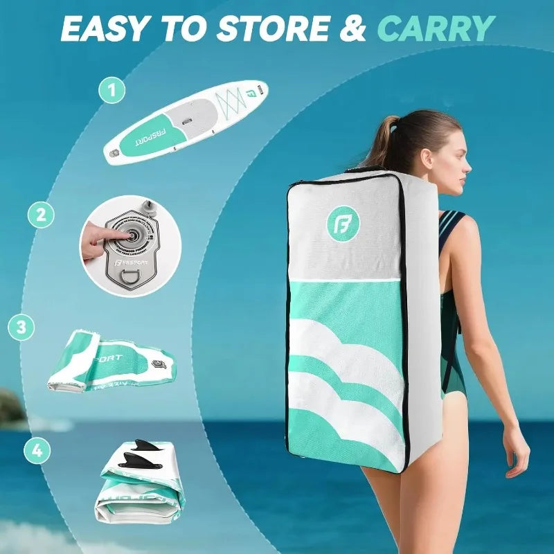 HOT SELLIG QUALITY 11FT Premium Inflatable Stand Up Paddle Board With Electric Pump, Yoga Board With SUP Accessories & Carry Bag