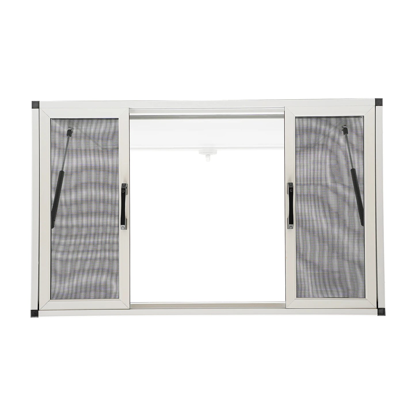 48"L x 30"W Food Truck Concession Stand Serving Window Awning w/ Hooks Waterproof Heavy-Duty UV-Resistant for Mobile Vendor Cart