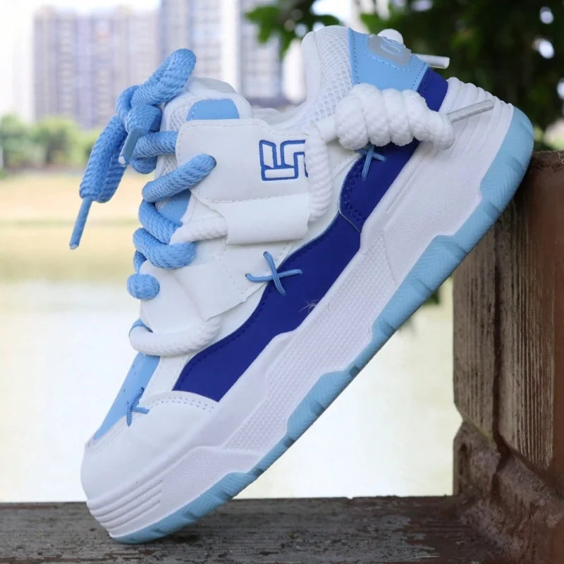 Pink Chunky Heel Platfform Women Sneakers Fashion Runway Sweet Outdoor Casual Trainers Large Size All Match Sport Shoes Gothic