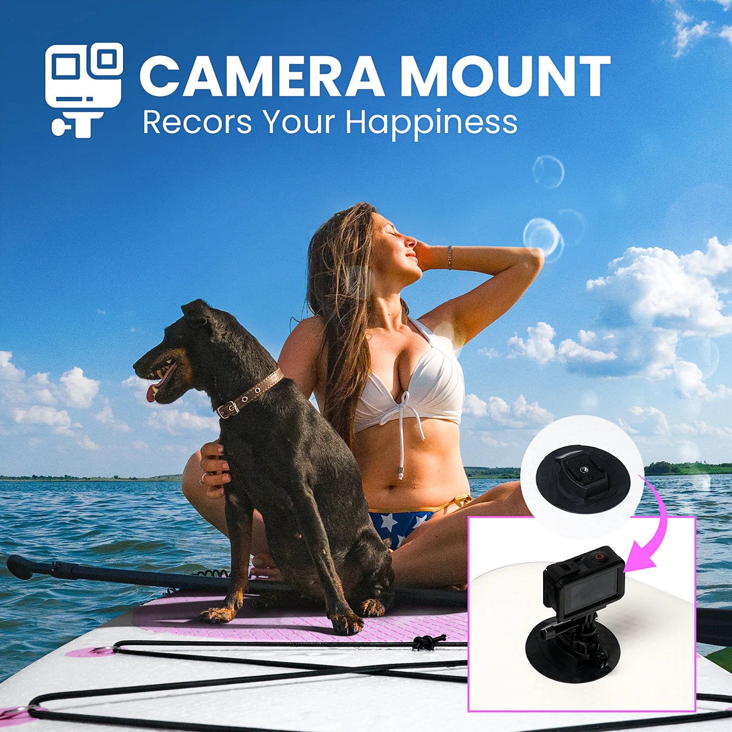 320*86*15cm Inflatable SUP Stand-Up Paddle Boards for All Skill Levels Ultra-Light Paddleboard with Durable SUP Accessories