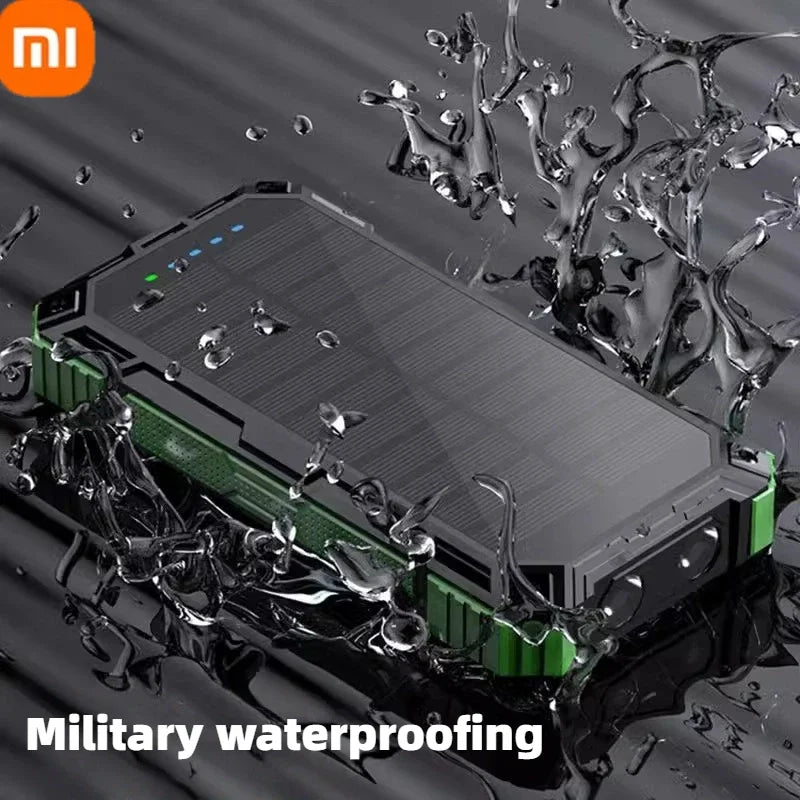 XIAOMI Solar Wireless Power Bank 200000mAh Large Capacity Fast Charging External Battery Outdoor Survival Emergency Equipment