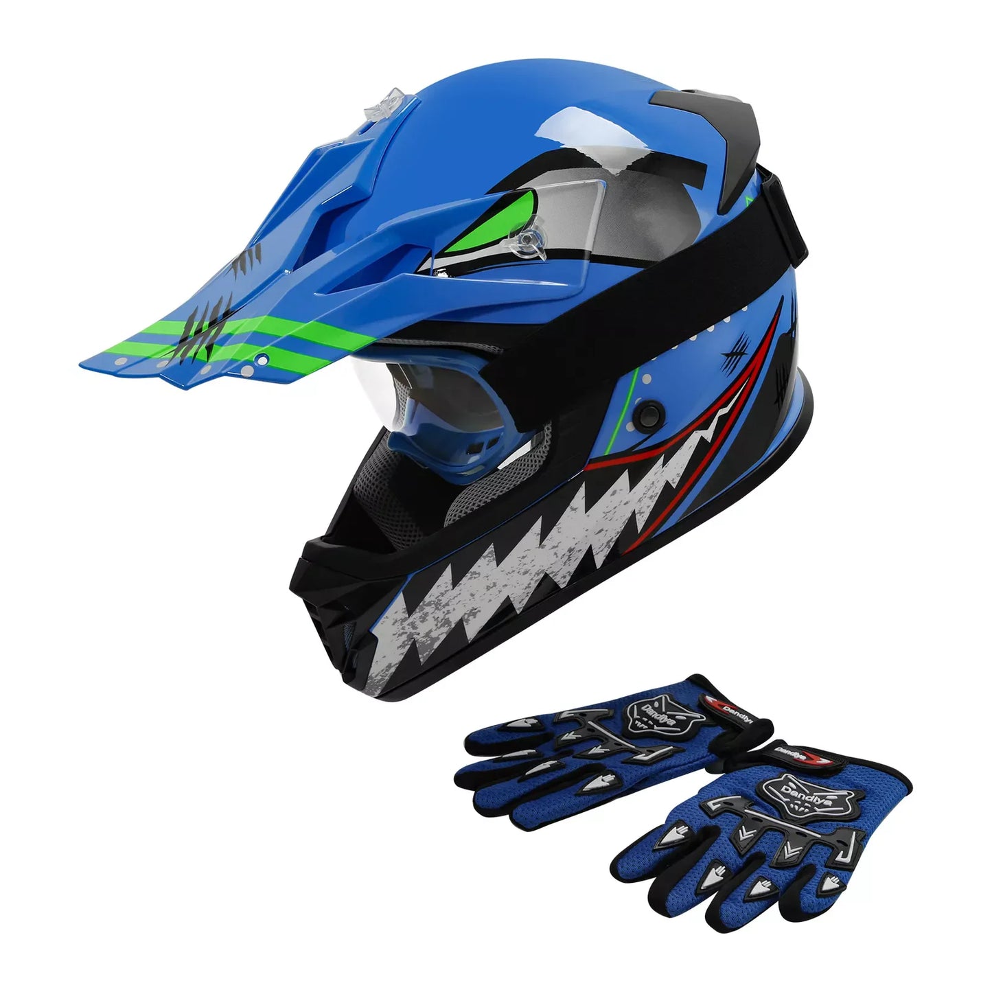 DOT Youth Helmet Child Kids Motorcycle Full Face Offroad Dirt Bike ATV S M L XL