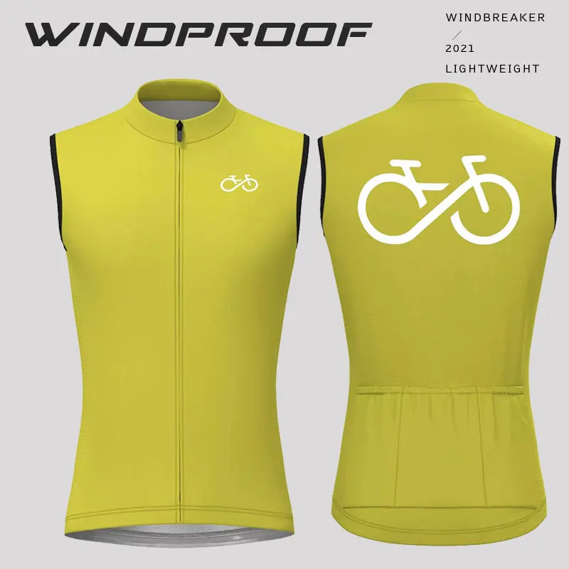 Bike Team Summer Cycling Vest Sleeveless Windproof Bicycle Vest MTB Bike Tops Racing Gilet Ropa Ciclismo Lightweight Bike Jacket