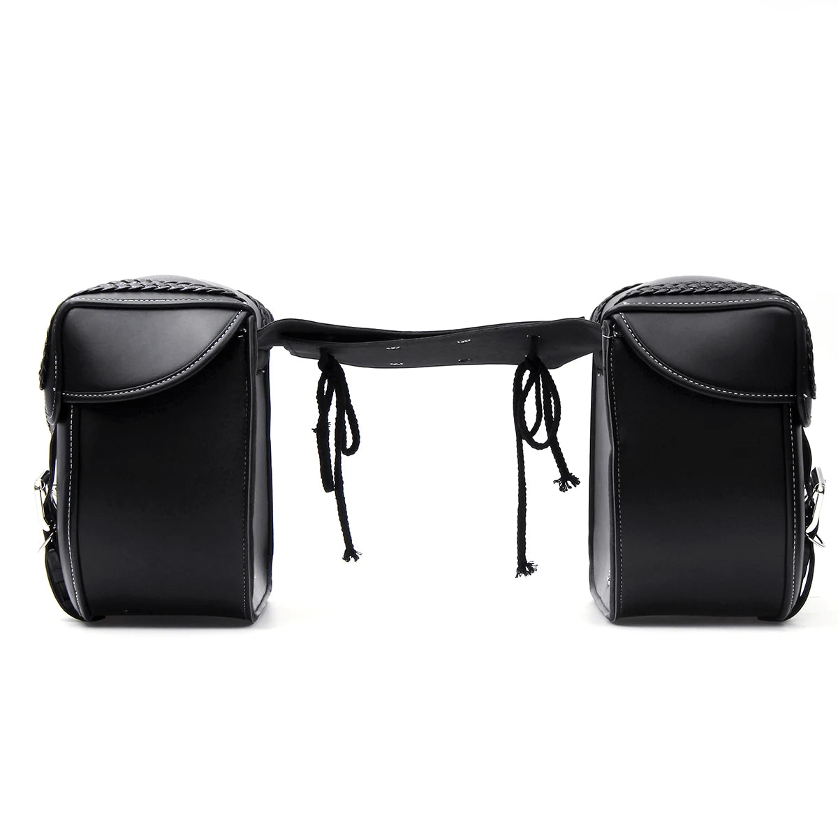 1Pair Motorcycle Saddle Bags PU Leather Side Tool Bag Luggage Storage Pouch Waterproof For Honda/Yamaha/Suzuki