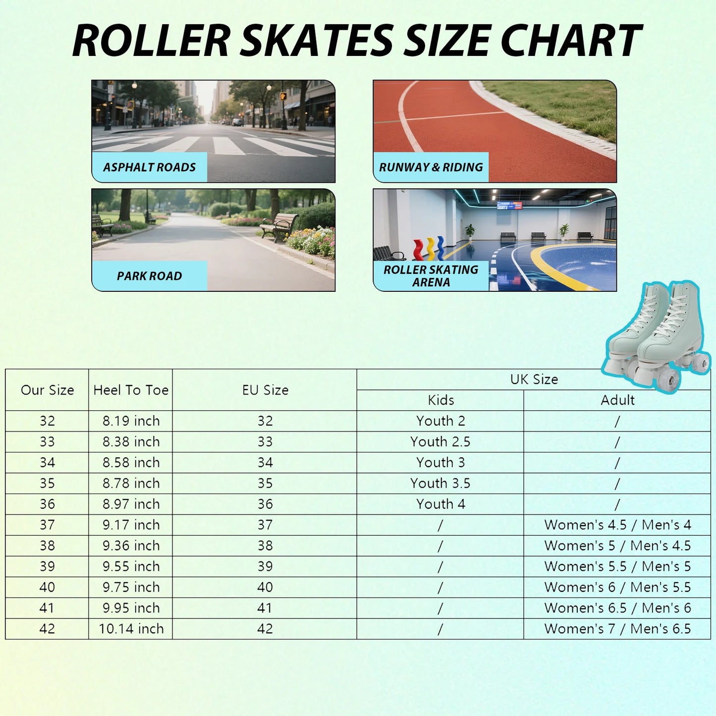 Flashing Double-Row Roller Skates For Women Men Outdoor Skating Beginner Kids 4 Wheels Skate Shoes Boys Girls Quad Sneakers Gift