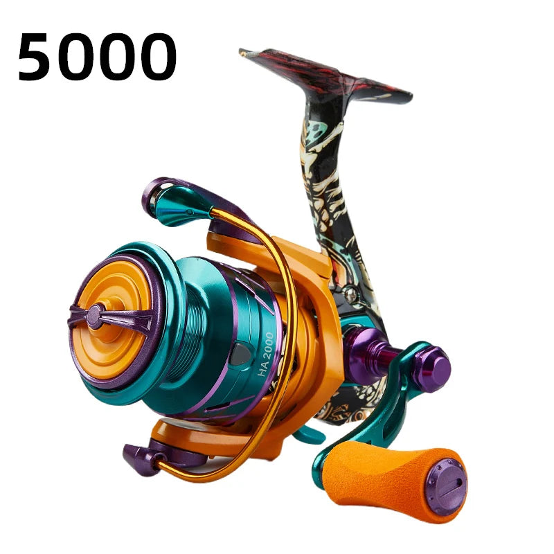 BILLINGS HA Spinning Reel, 22LB Max Drag,5.2:1 Gear Ratio,Metal Spool,CNC Rocker,Spinning Fishing Reel For Fresh Salt Water