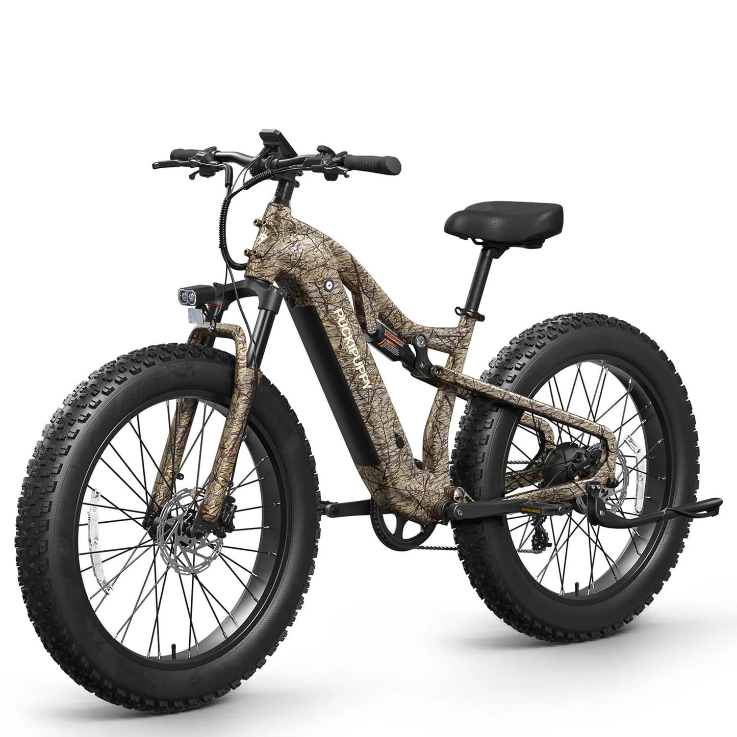 PUCKIPUPPY Labrador-pro Electric Bike 26" Fat Tire Full Suspension Electric Mountain Bike 1350W 48V 20AH Ebike 2-Year Warranty