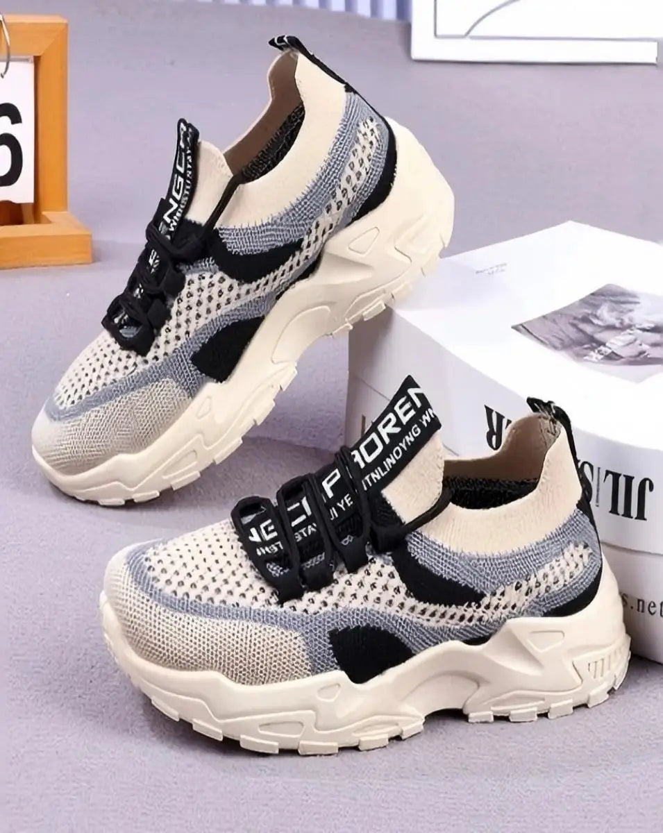 Women's Fashion Platform Dad Sneakers Lightweight Breathable Comfortable Daily Shoes for Casual Wear