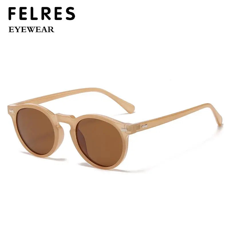 Designer Circular Reading Sunglasses Men Women Vintage Tinted Finished Prescription Glasses Positive Diopter Outdoor Sunshade