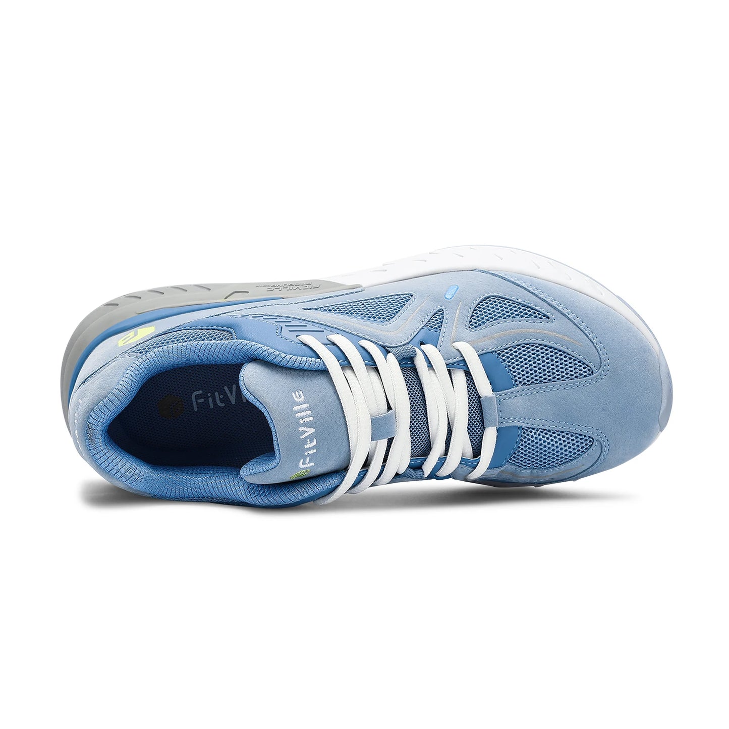 FitVille Women's Walking Shoes Wide Width Sneakers for Flat Foot Plantar Fasciitis Heel Pain Relief Lightweight Anti-slip Shoes