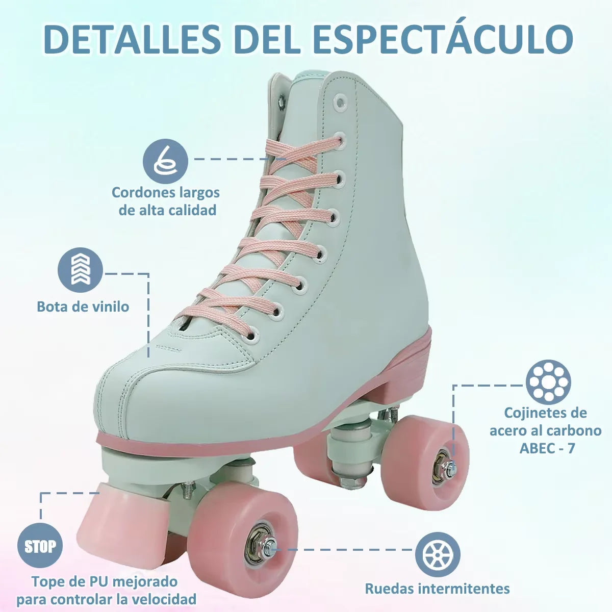 Flashing Double-Row Roller Skates For Women Men Outdoor Skating Beginner Kids 4 Wheels Skate Shoes Boys Girls Quad Sneakers Gift