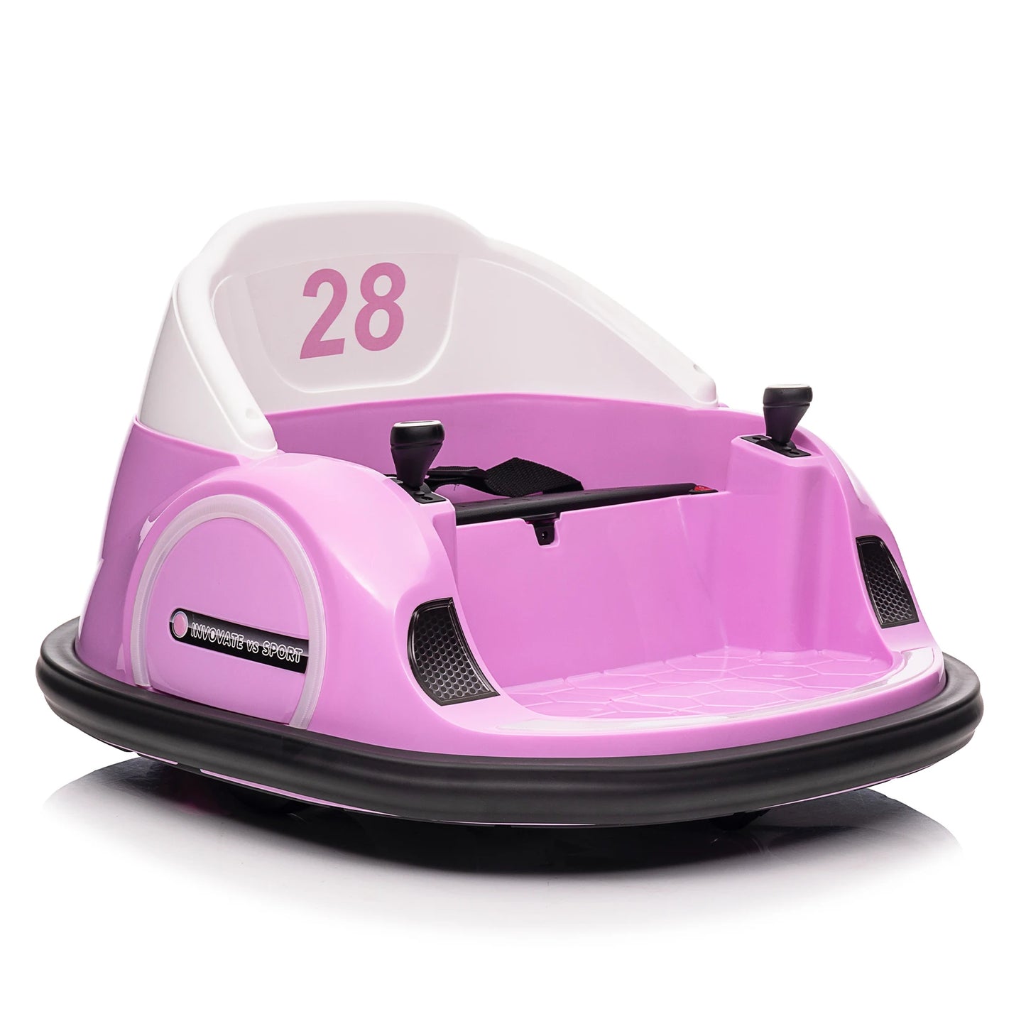 12V Ride On Bumper Car for Kids Ride on Toy Gifts Toddlers Electric Bumping Car with Remote Control, Battery Display, LED Lights