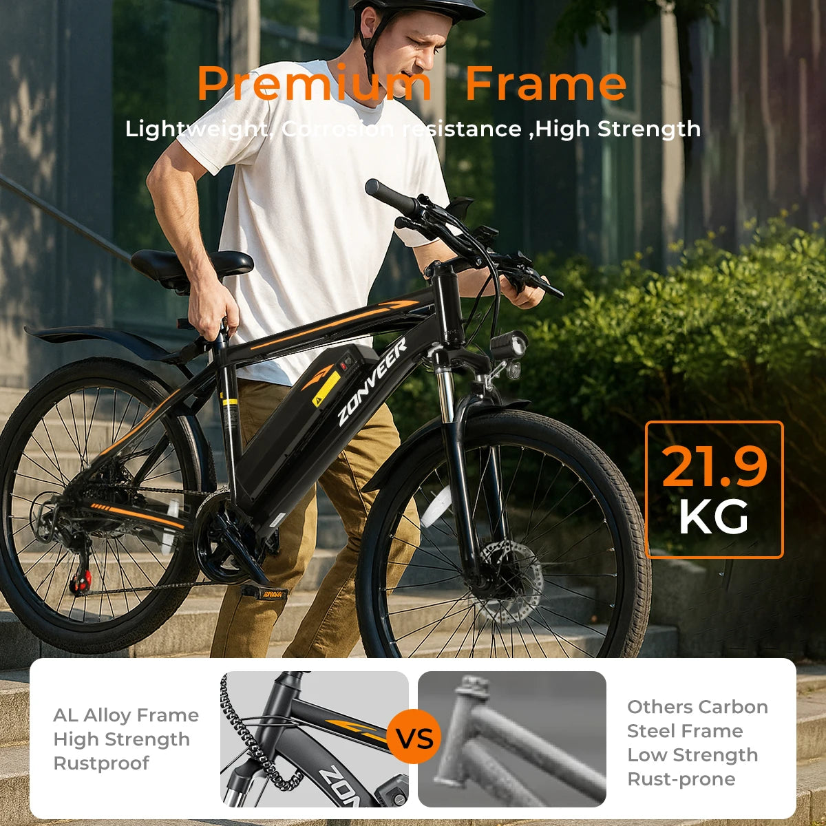 M26 Electric Bicycle Peak 1000W Motor 360WH Lithium Battery Electric Bike  26 Inch city E-bike
