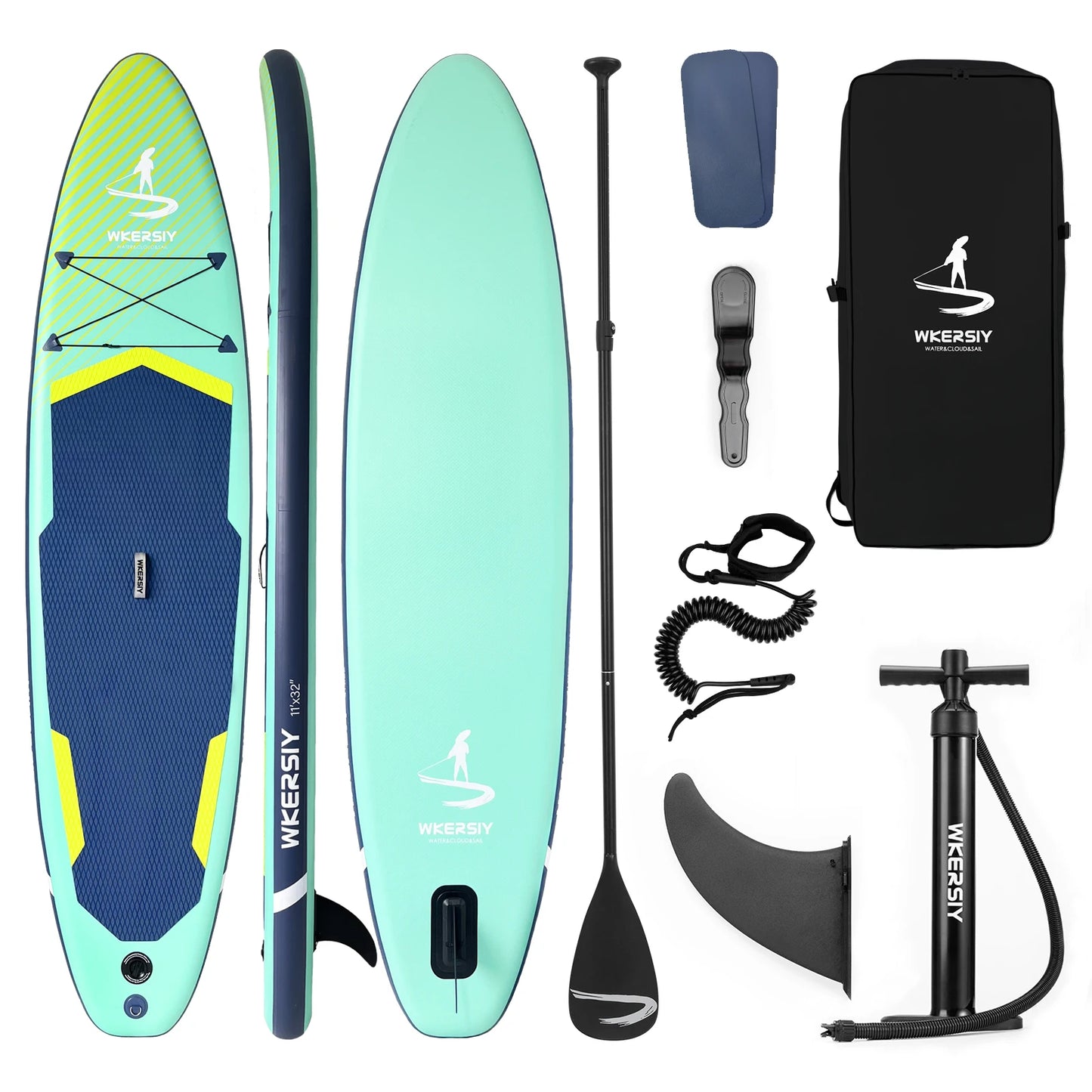 11'/335cm Inflatable Paddle Board Stand Up Paddleboard SUP for 2 Persons 32' Width 4 Colors with ISUP Accessories