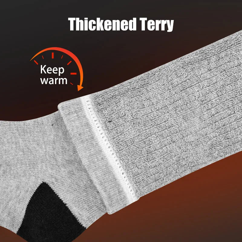 Snow Deer Winter Heated Sock Thermal Stockings Woman Men Ski Camping Warm Socks Sports Rechargeable Battery Foot Warmer