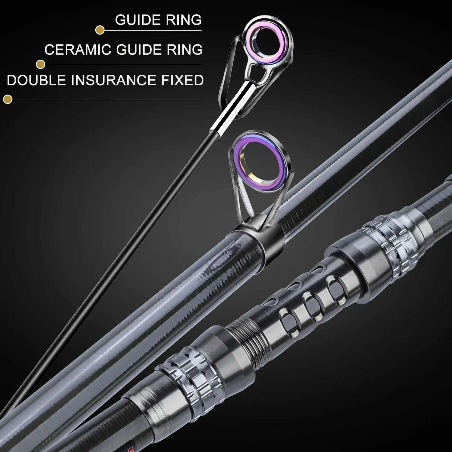 Sougayilang Fishing Rod and Reel Combo Telescopic Fishing Rod Spinning Reel Max Drag 20Kg for Saltwater Freshwater Beach Fishing