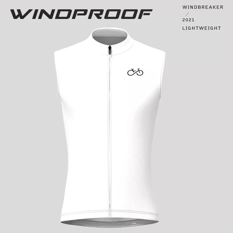 Bike Team Summer Cycling Vest Sleeveless Windproof Bicycle Vest MTB Bike Tops Racing Gilet Ropa Ciclismo Lightweight Bike Jacket