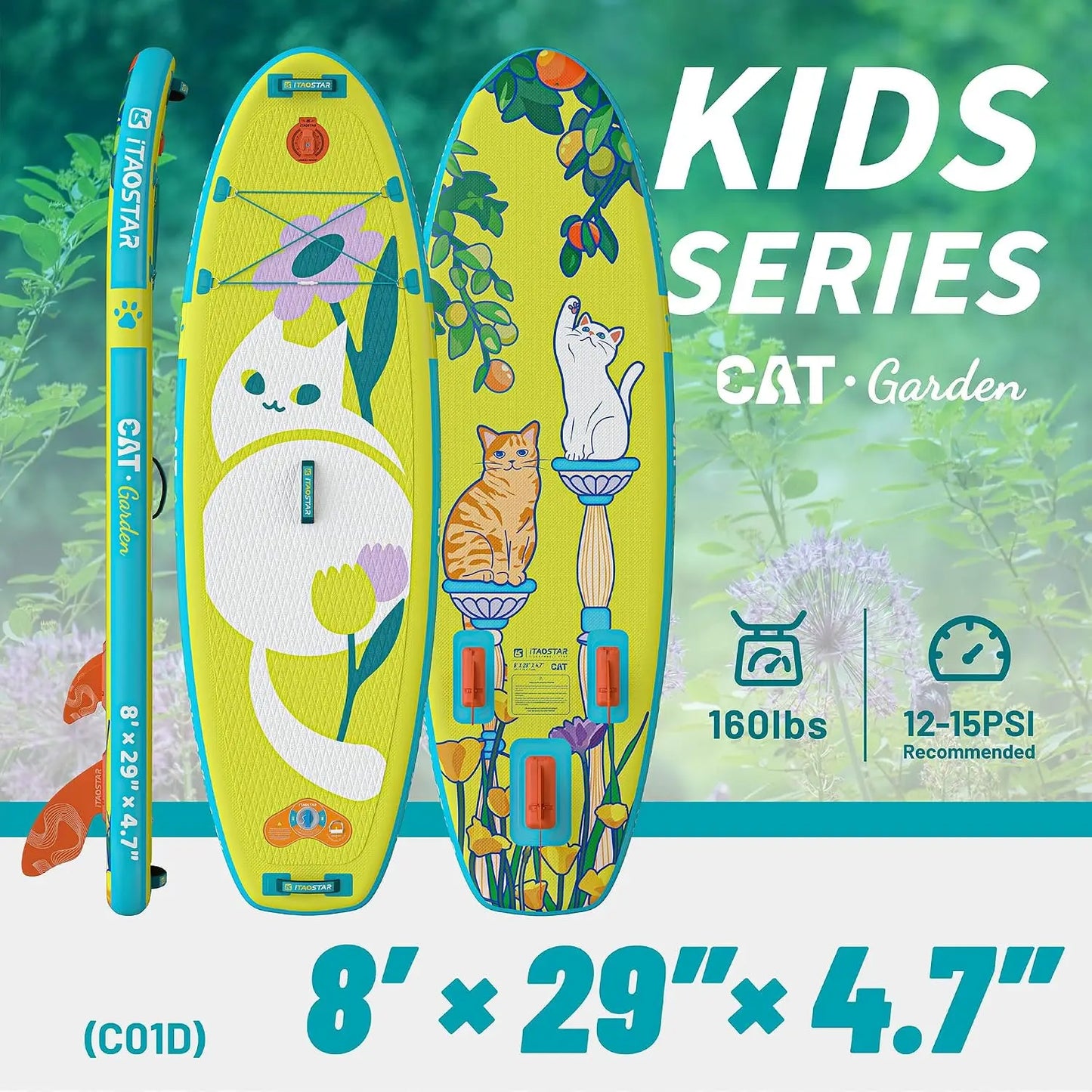 8'x29" / 11'x35" / 11'6"x34" / 11'x34" Inflatable Paddle Board, Premium SUP Accessories, Extra Wide for Balance, Tailored Fins