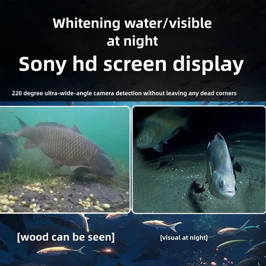 Fishing Camera, Fishing Monitor Underwater Camera with Infrared Night Vision Light, Fishings Monitor Underwaters Cameras, Ip68 W