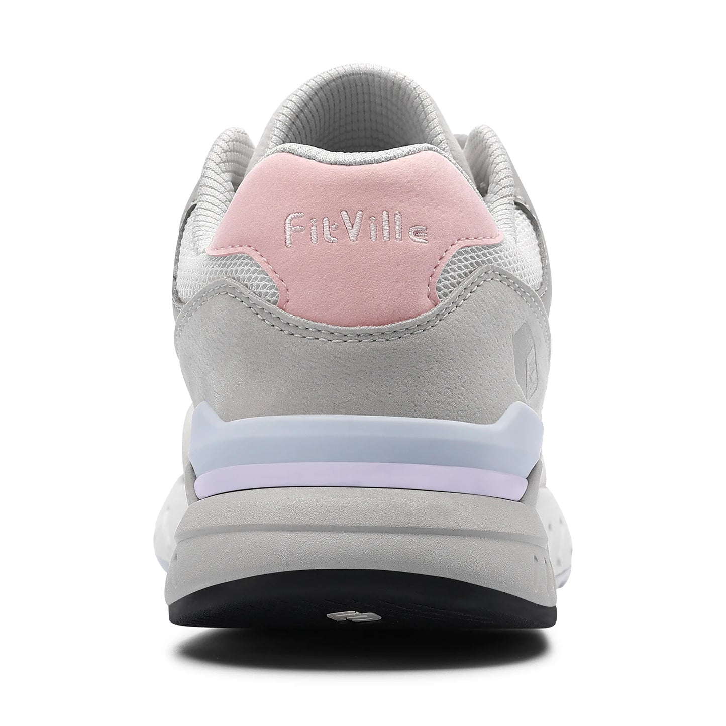 FitVille Women's Walking Shoes Wide Width Sneakers for Flat Foot Plantar Fasciitis Heel Pain Relief Lightweight Anti-slip Shoes
