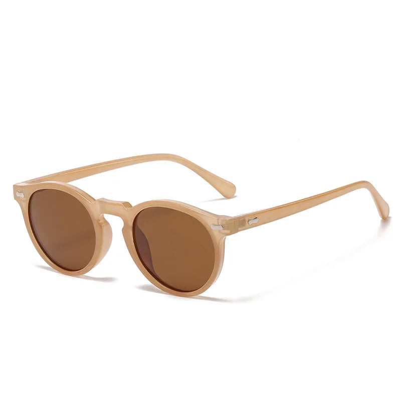 Designer Circular Reading Sunglasses Men Women Vintage Tinted Finished Prescription Glasses Positive Diopter Outdoor Sunshade