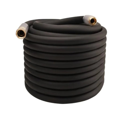Heavy Duty Premium Garden Hose 150ft x 3/4 300PSI Working 1000PSI Burst Hybrid Rubber Water Hose with Transparent Swivel Handle