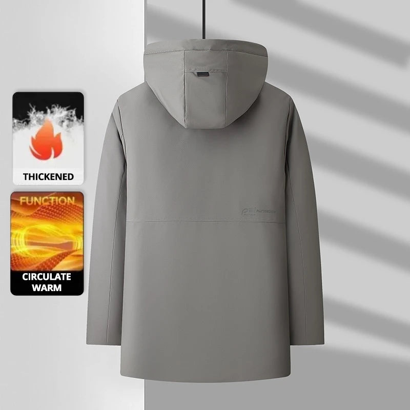 Top Grade Thick Fashion Casual Designer Outerwear Hooded Winter Warm Parka Coat Mens Newest Jacket Windbreaker Mens Clothes