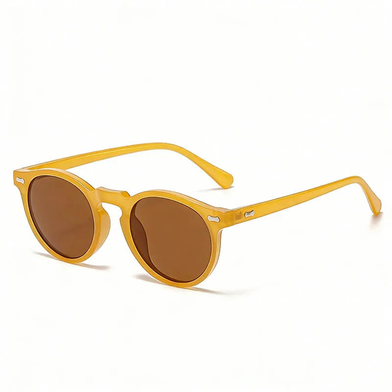 Designer Circular Reading Sunglasses Men Women Vintage Tinted Finished Prescription Glasses Positive Diopter Outdoor Sunshade