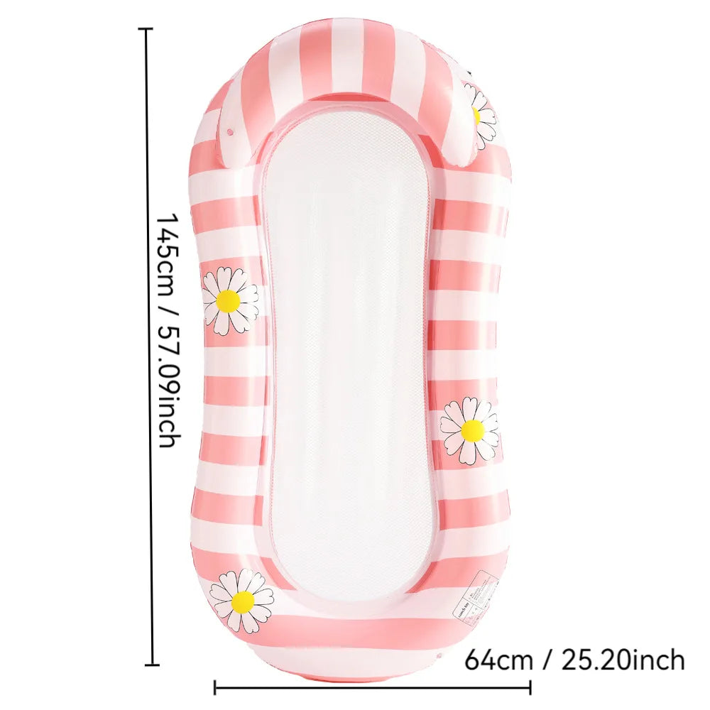 Inflatable Swim Mattress Water Hammock Adult Swim Tube Swim Accessory For Summer Water Sports Pool Float Air Mattress   ﻿ ﻿