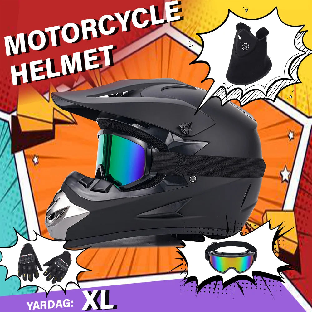 Motorcycle helmet Motorcycle Full Face Helmet Men Women Fashion with Dual Lens racing full face helmet motorcycles accessories