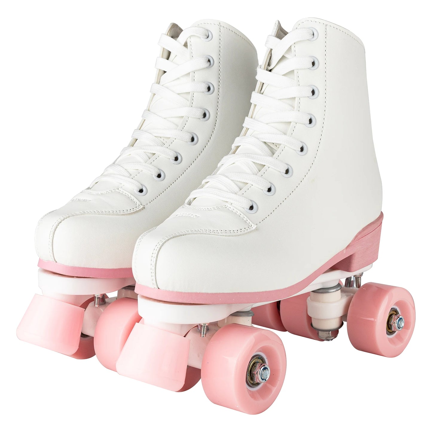 Quad Roller Skates Size 32-40 Adult Women Flashing 4 Wheels Skate Shoes Kids Girls Beginner Outdoor Skating Training Sneakers