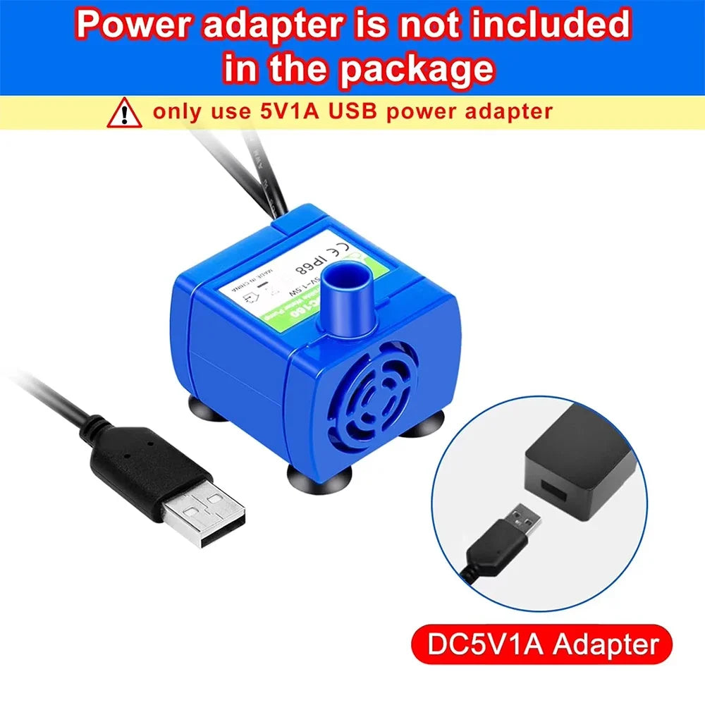 Cat Water Fountain LED Light Pet Water Pump Ultra-quiet brushless motor Replacement for Cat Drinking Dispenser Pet Accessories