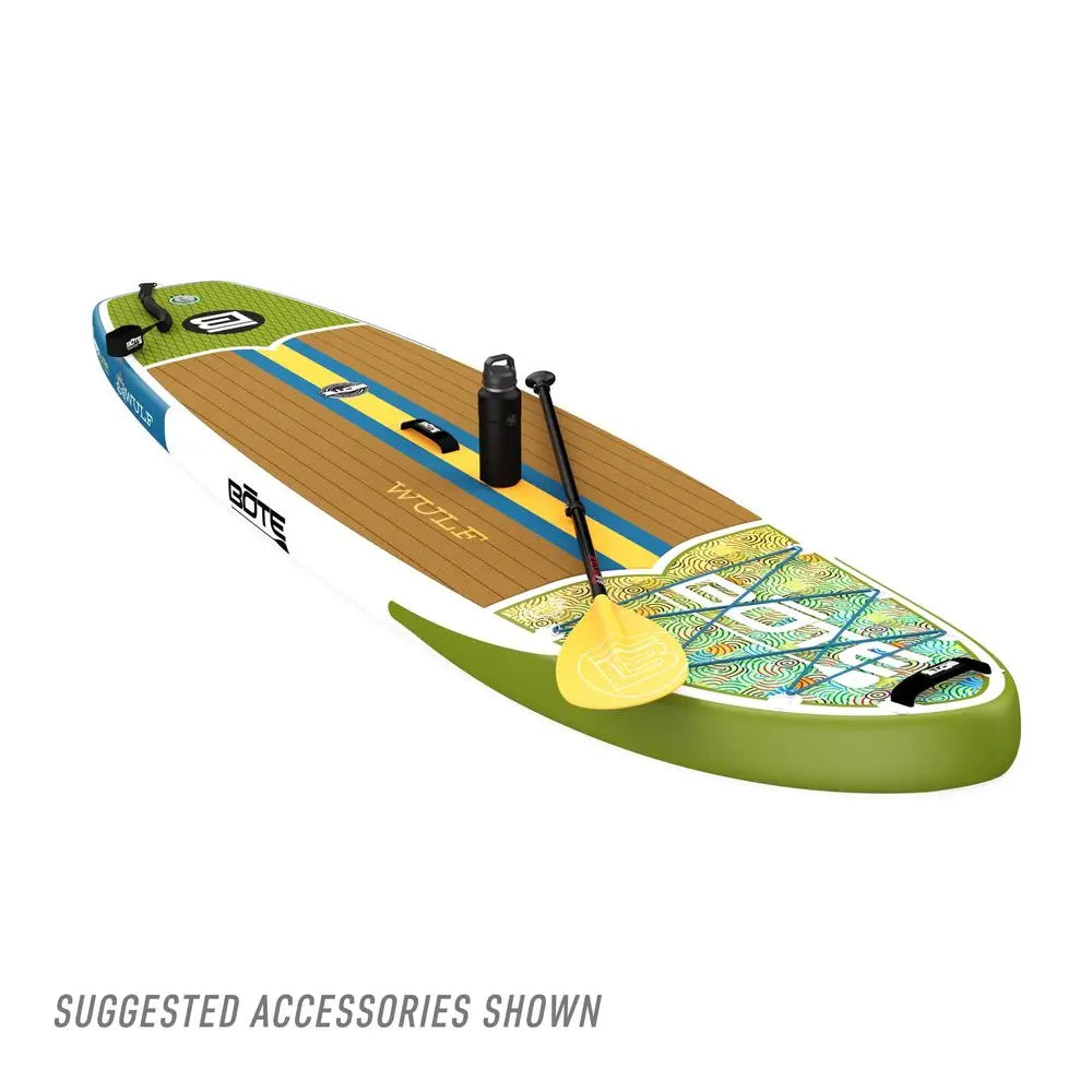 Wulf Aero Inflatable Stand Up Paddle Board Kit Includes Accessories Adjustable Paddle iSUP Travel Bag Blow Up Pump Safety SUP C