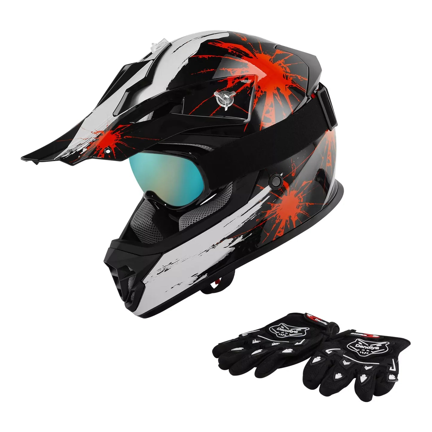 DOT Youth Helmet Child Kids Motorcycle Full Face Offroad Dirt Bike ATV S M L XL